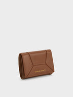 Nasrin Geometric Wallet - brown