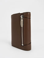 Nasrin Geometric Wallet -dark brown