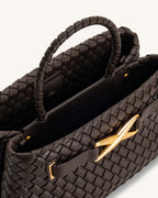 Elora Woven Bag - Dark Brown