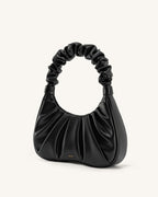 JW pei Gabbi Ruched Hobo Handbag - Black