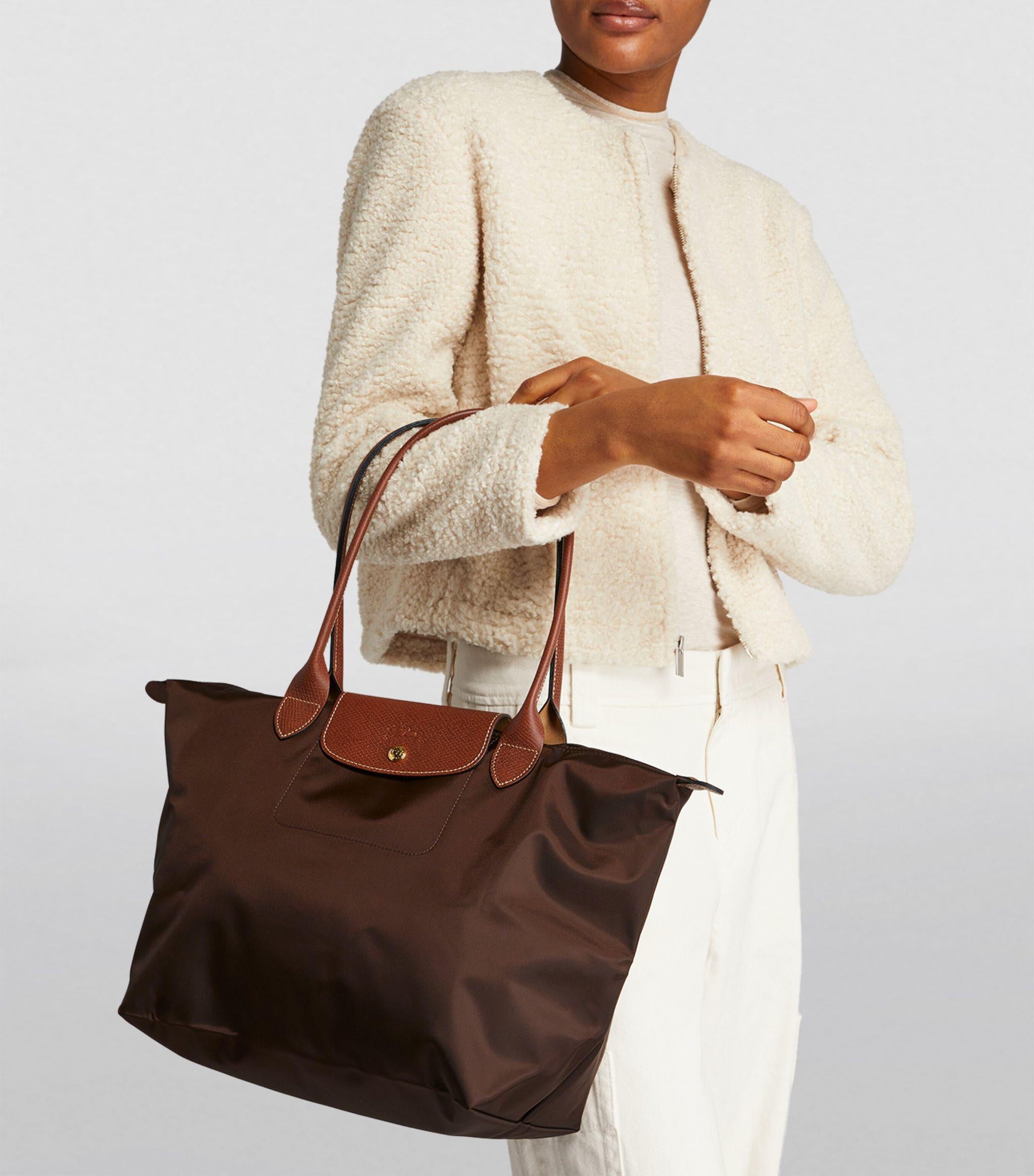 Longchamp Tote Large - Ebony Brown (WITH BRAND LOGO)