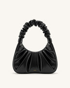 JW pei Gabbi Ruched Hobo Handbag - Black