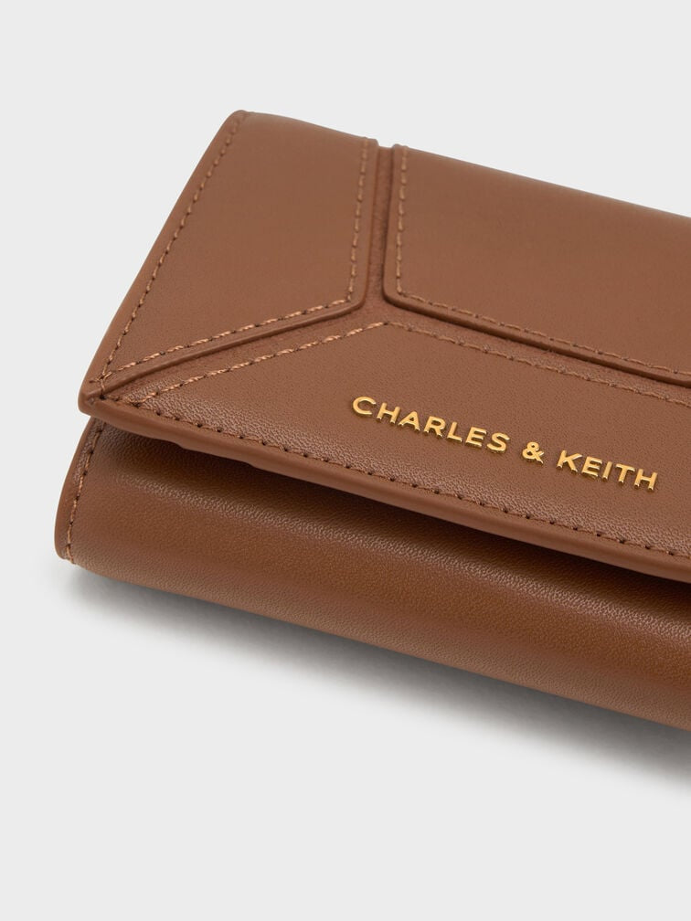 Nasrin Geometric Wallet - brown