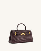 Elora Woven Bag - Deep Burgundy