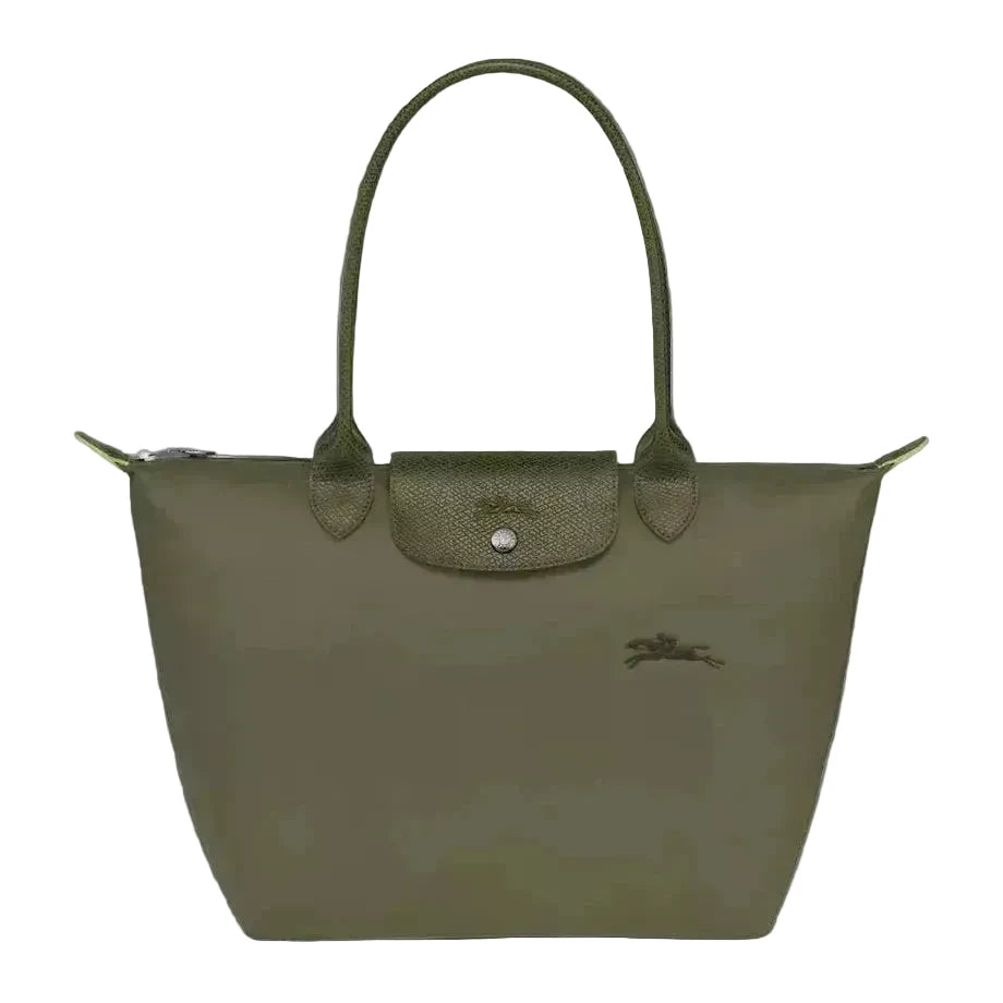 Longchamp Tote MEDIUM - Forest Green (WITH BRAND LOGO)