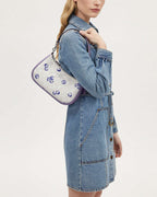 Teri Shoulder Bag With blueberry Print