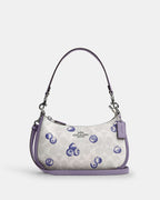 Teri Shoulder Bag With blueberry Print