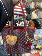 Goyard mini tote wine