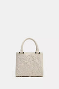 ZARA SATIN-EFFECT PEARL HANDBAG
