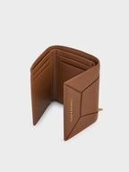 Nasrin Geometric Wallet - brown