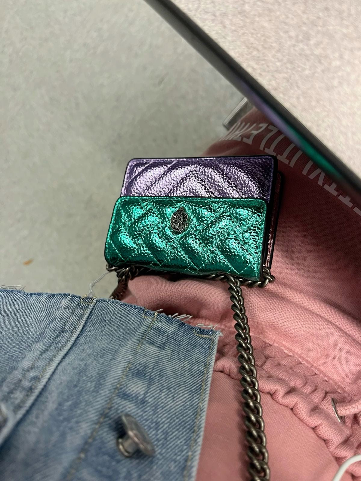 KURT GEIGER 
Micro Kensington Crossbody Bag