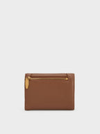 Nasrin Geometric Wallet - brown