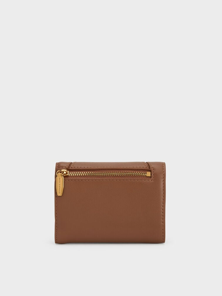 Nasrin Geometric Wallet - brown