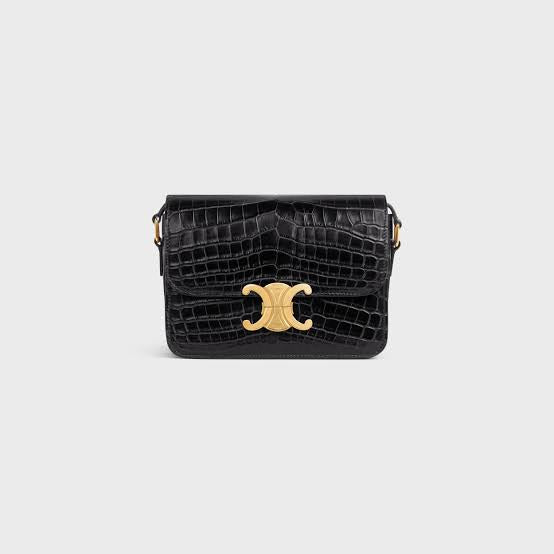 Celine TEEN TRIOMPHE BAG IN CROCODILE