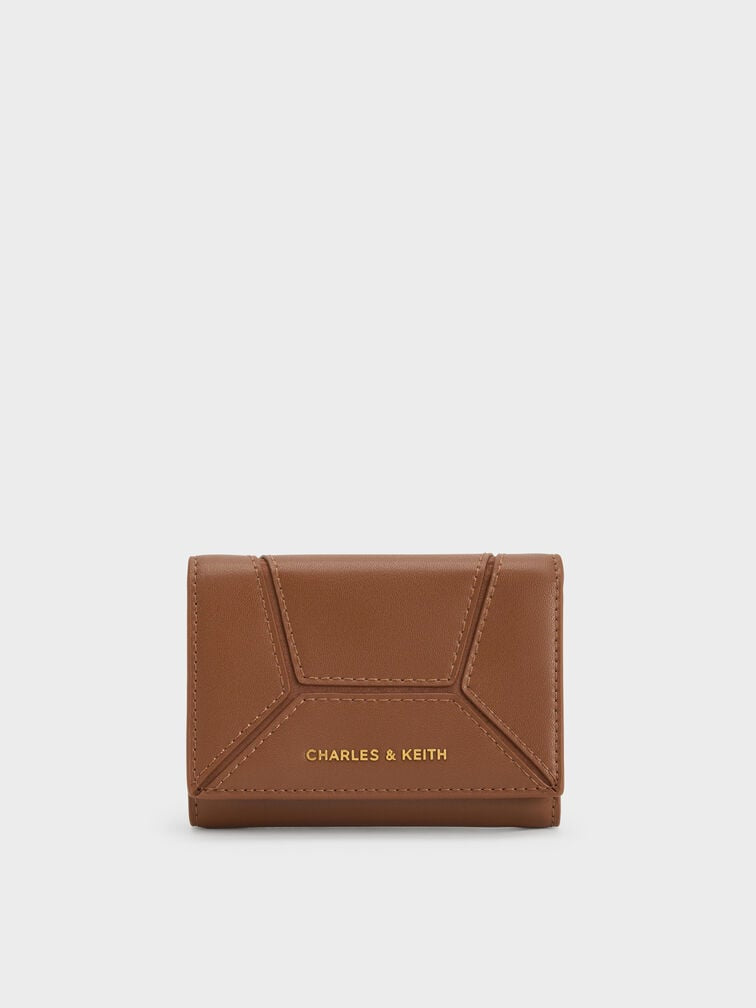 Nasrin Geometric Wallet - brown