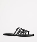 LOEWE
Black Leather Petal Anagram Slides