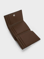 Nasrin Geometric Wallet -dark brown