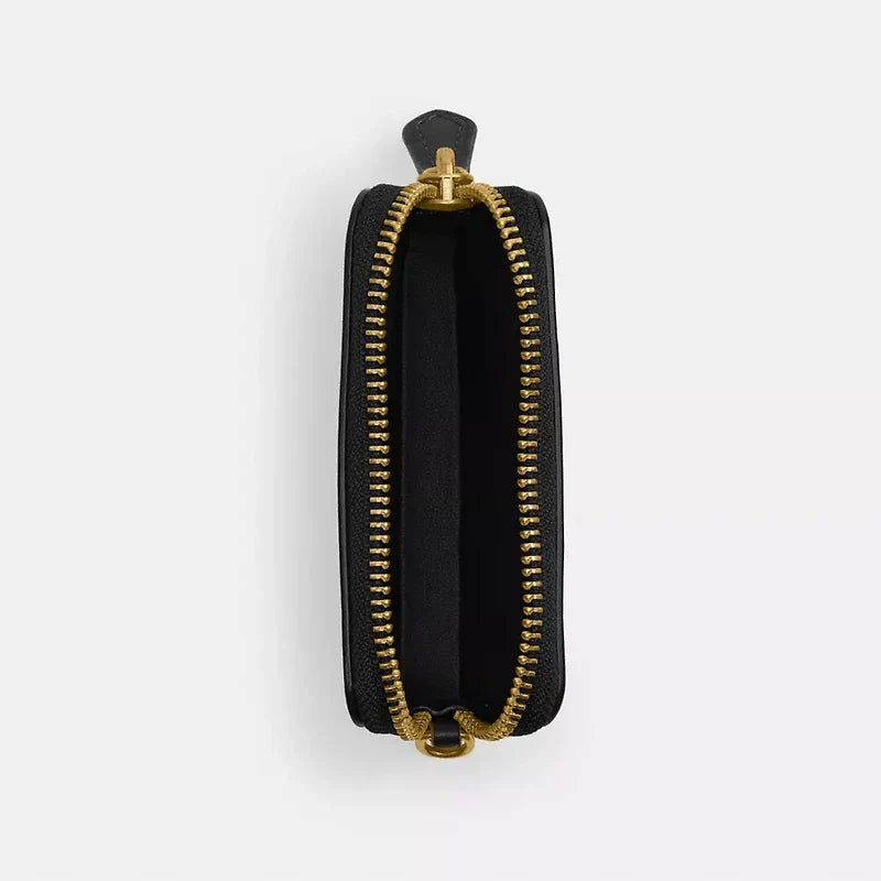COACH® | Essential Chain Card Case signature canvas coffee