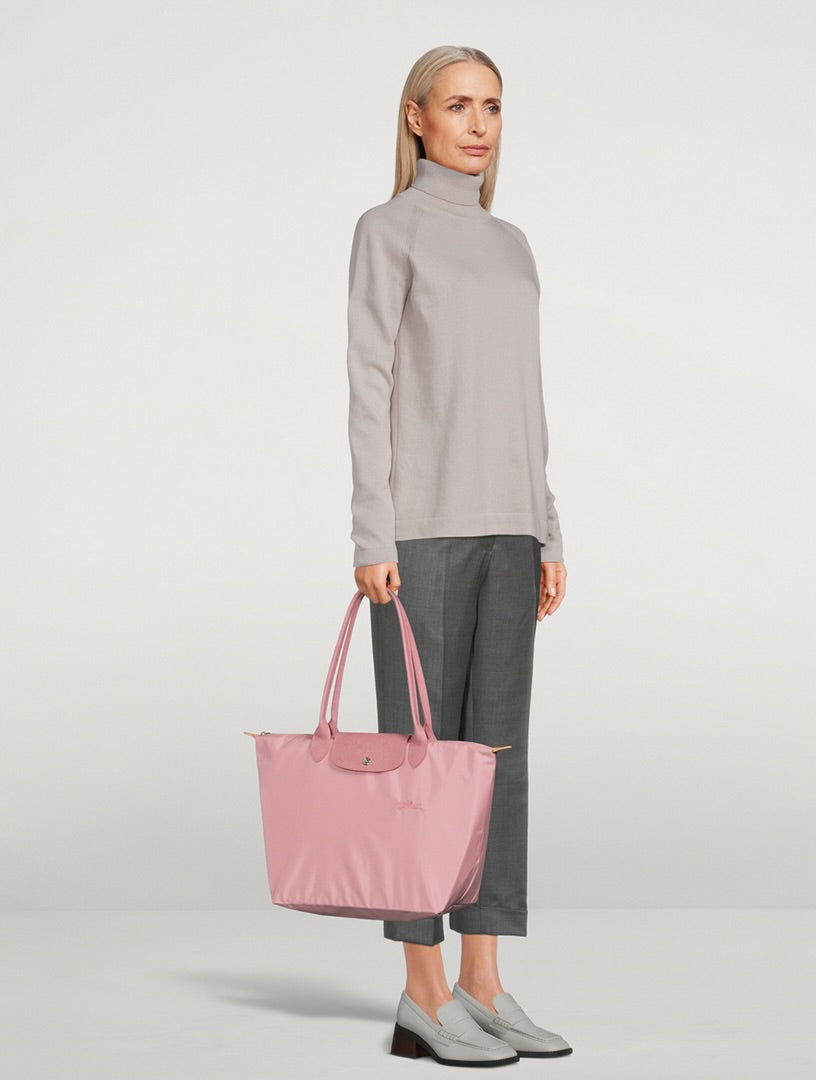 Longchamp Tote Large - Marshmallow Pink (WITH BRAND LOGO)