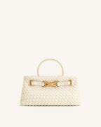 Elora Woven Bag - White