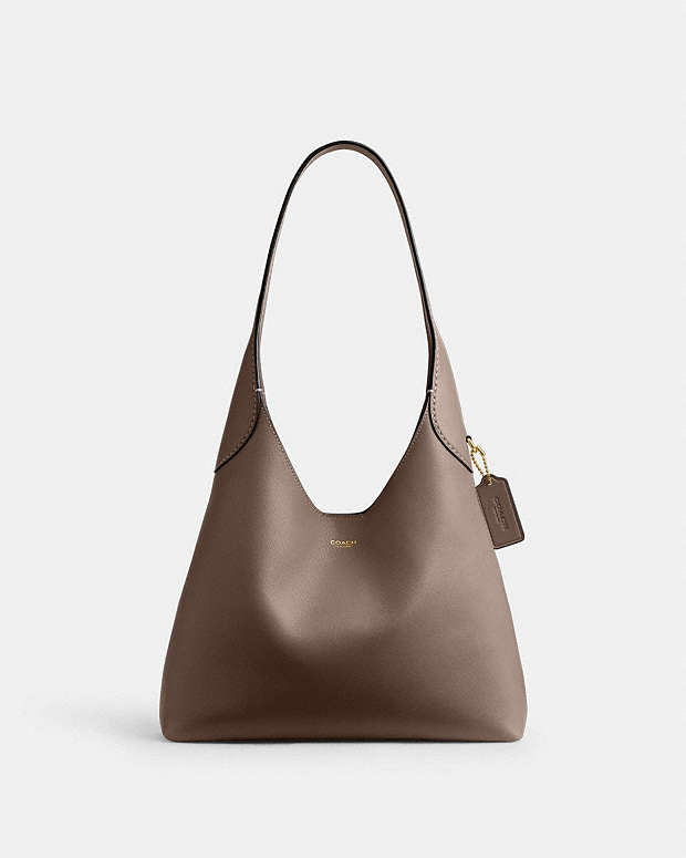 Coach Brooklyn Shoulder Bag 28 Dark stone