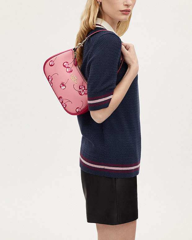 Teri Shoulder Bag With Cherry Print