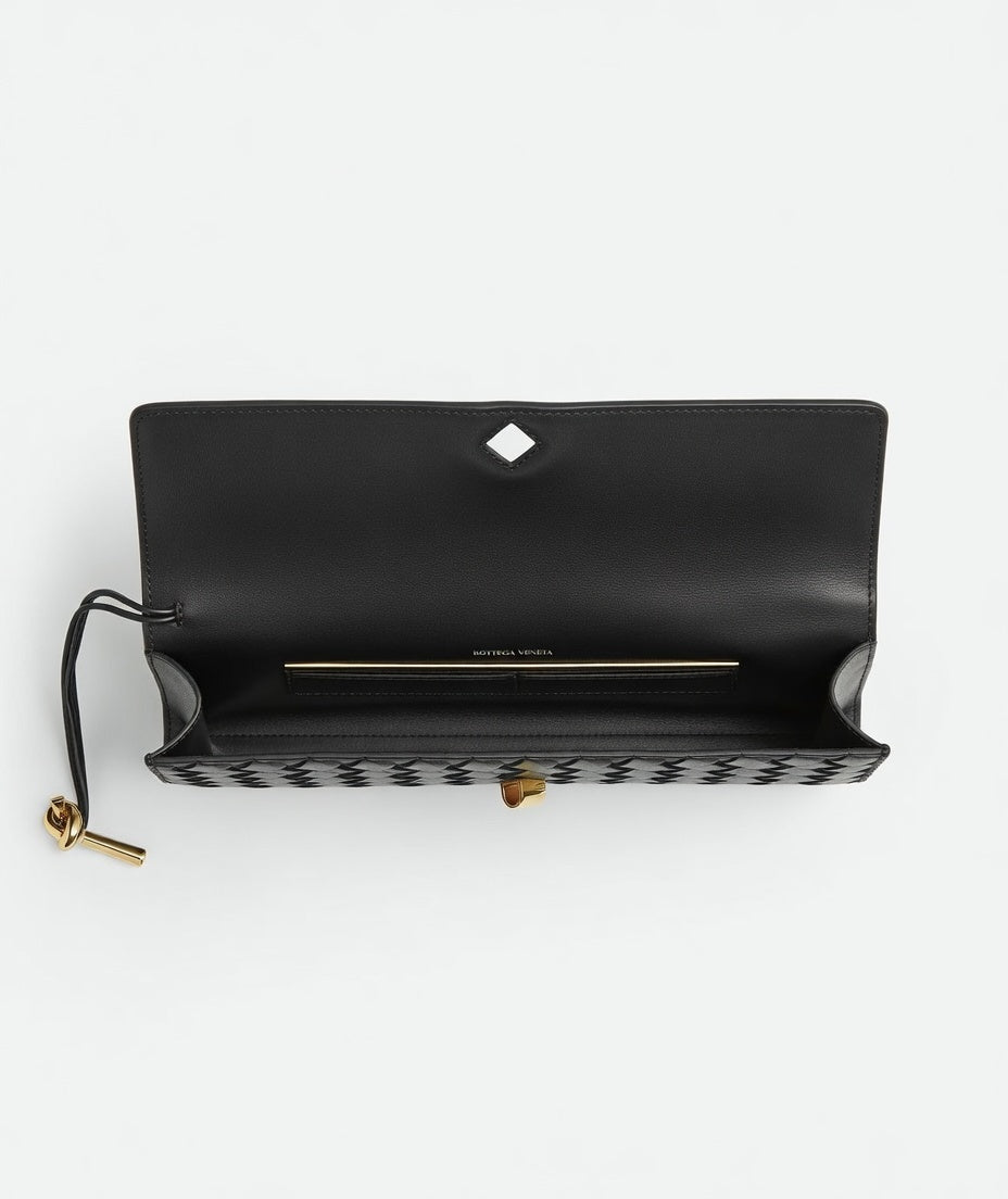 Bottega Veneta Inspired Clutch Black