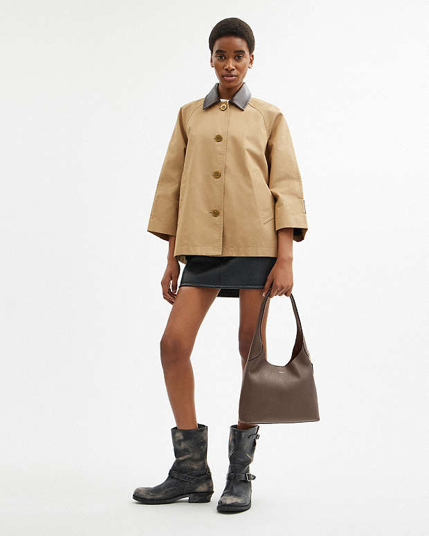 Coach Brooklyn Shoulder Bag 28 Dark stone