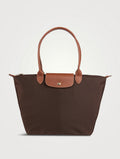 Longchamp Tote Large - Ebony Brown (WITH BRAND LOGO)