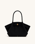 JW PEI Hana Medium Faux Suede Tote Bag - BLack