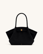 JW PEI Hana Medium Faux Suede Tote Bag - BLack