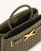 Elora Woven Bag - Dark Olive