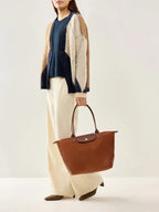 Longchamp Tote Medium -  Brown (WITH BRAND LOGO)