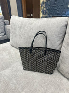 Goyard medium tote navy black