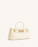 Elora Woven Bag - White