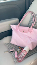 Longchamp Tote Large - Marshmallow Pink (WITH BRAND LOGO)