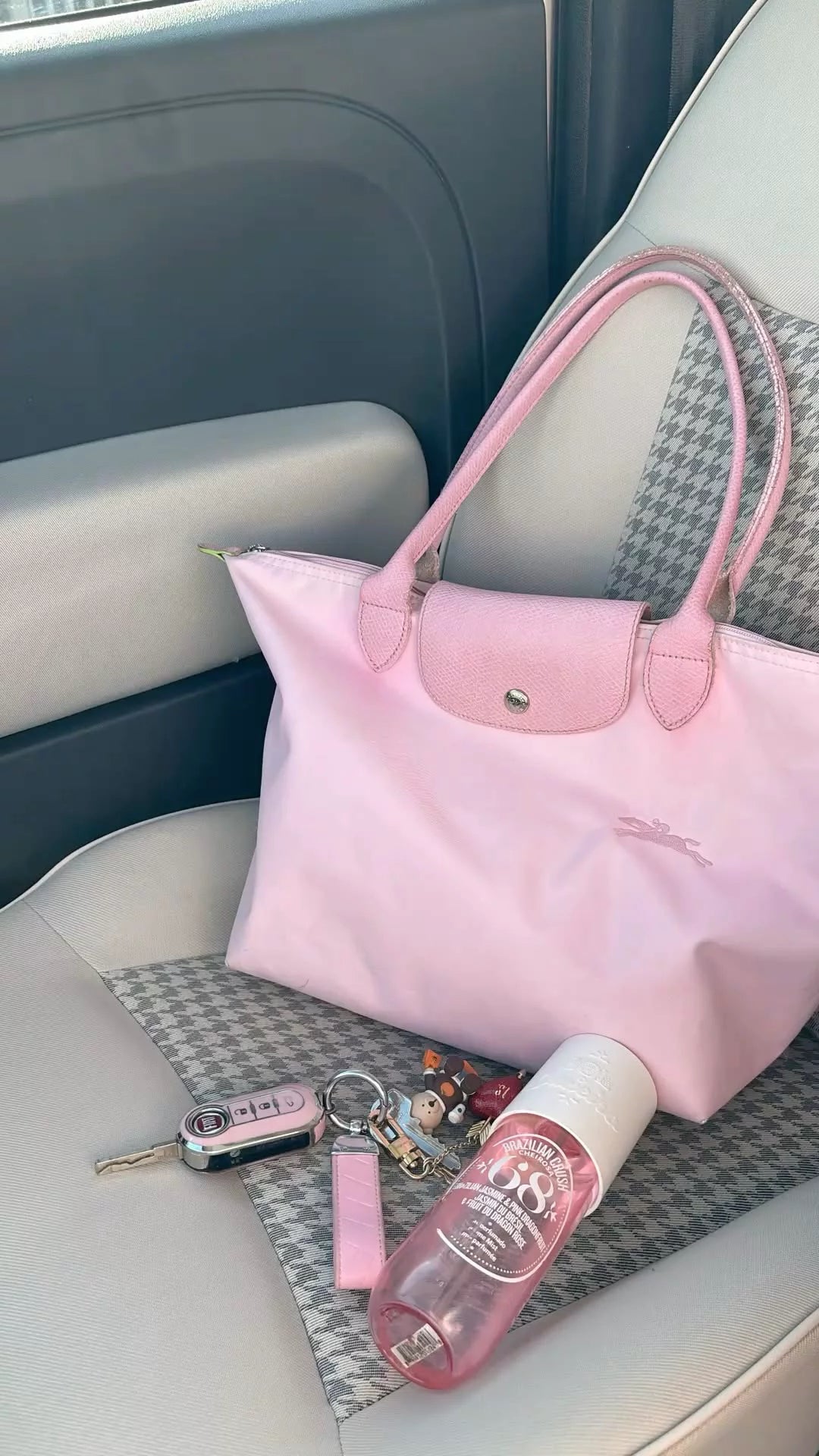 Longchamp Tote Large - Marshmallow Pink (WITH BRAND LOGO)