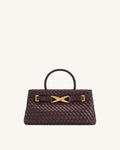 Elora Woven Bag - Deep Burgundy