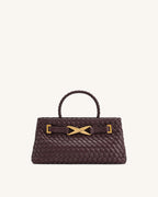 Elora Woven Bag - Deep Burgundy