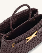 Elora Woven Bag - Deep Burgundy