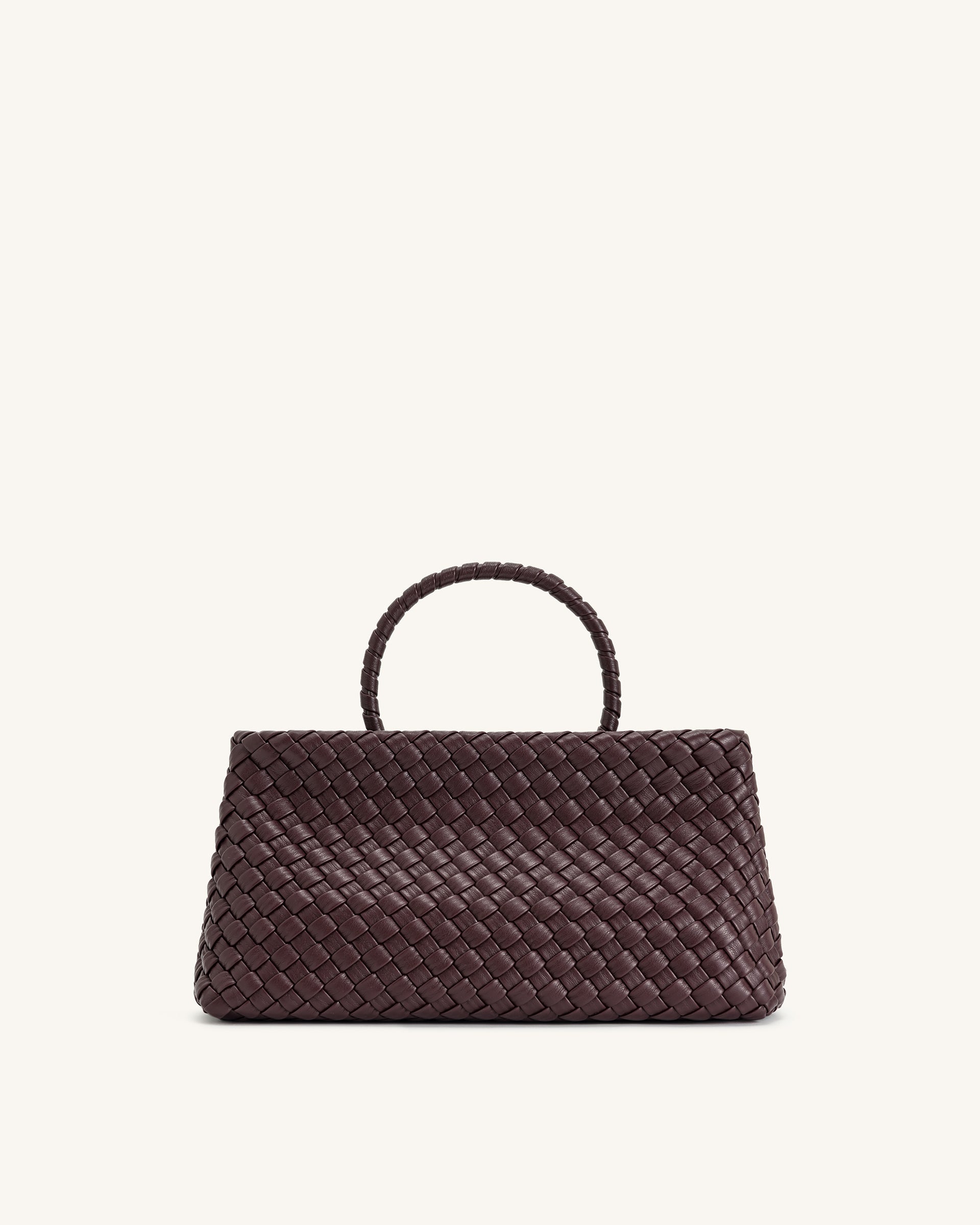Elora Woven Bag - Deep Burgundy