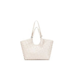 CHARLES & KEITH 
Ivette Woven Tote Bag - Ivory