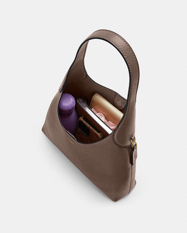 Coach Brooklyn Shoulder Bag 28 Dark stone