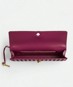 Bottega Veneta Inspired Clutch Pink