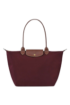 Longchamp Tote MEDIUM - Wine Red (WITH BRAND LOGO)