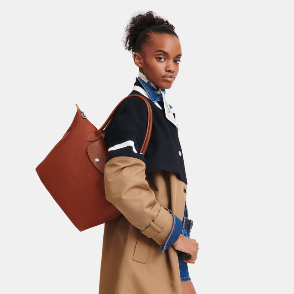 Longchamp Le Pliage Green Tote Bag (Chestnut)