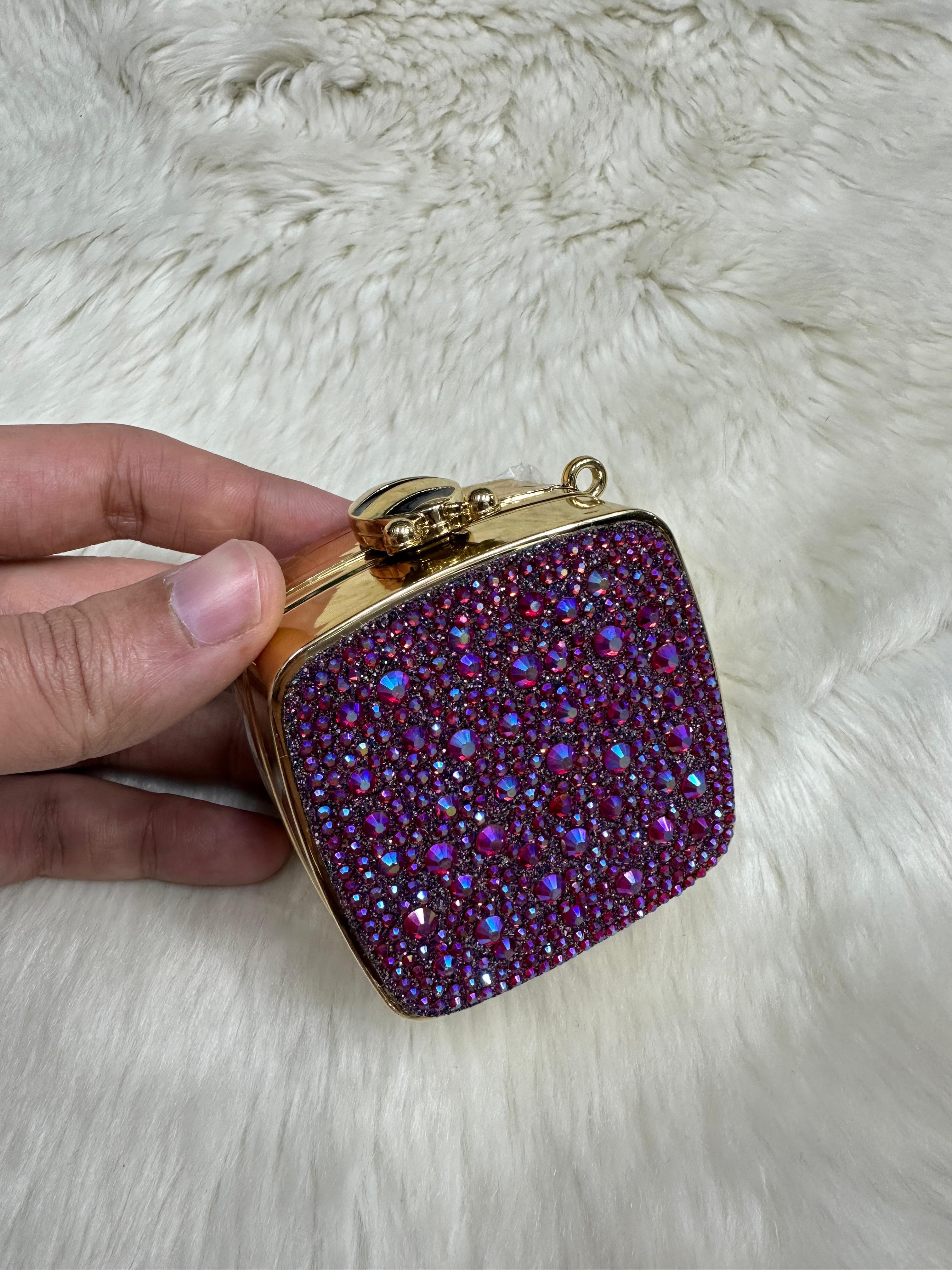 Crystal Clutch Purple