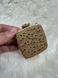 Crystal Clutch Box Gold