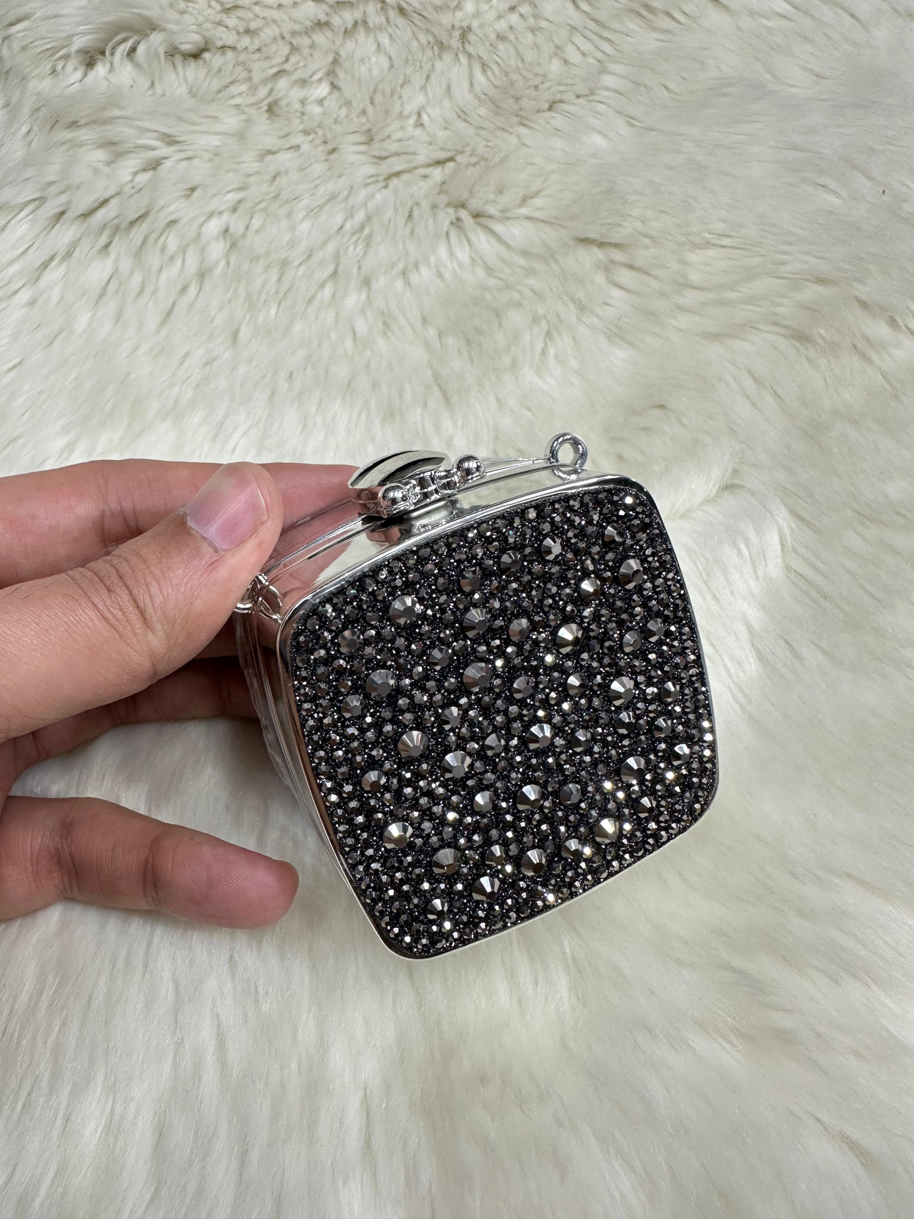 Crystal Clutch Box Black