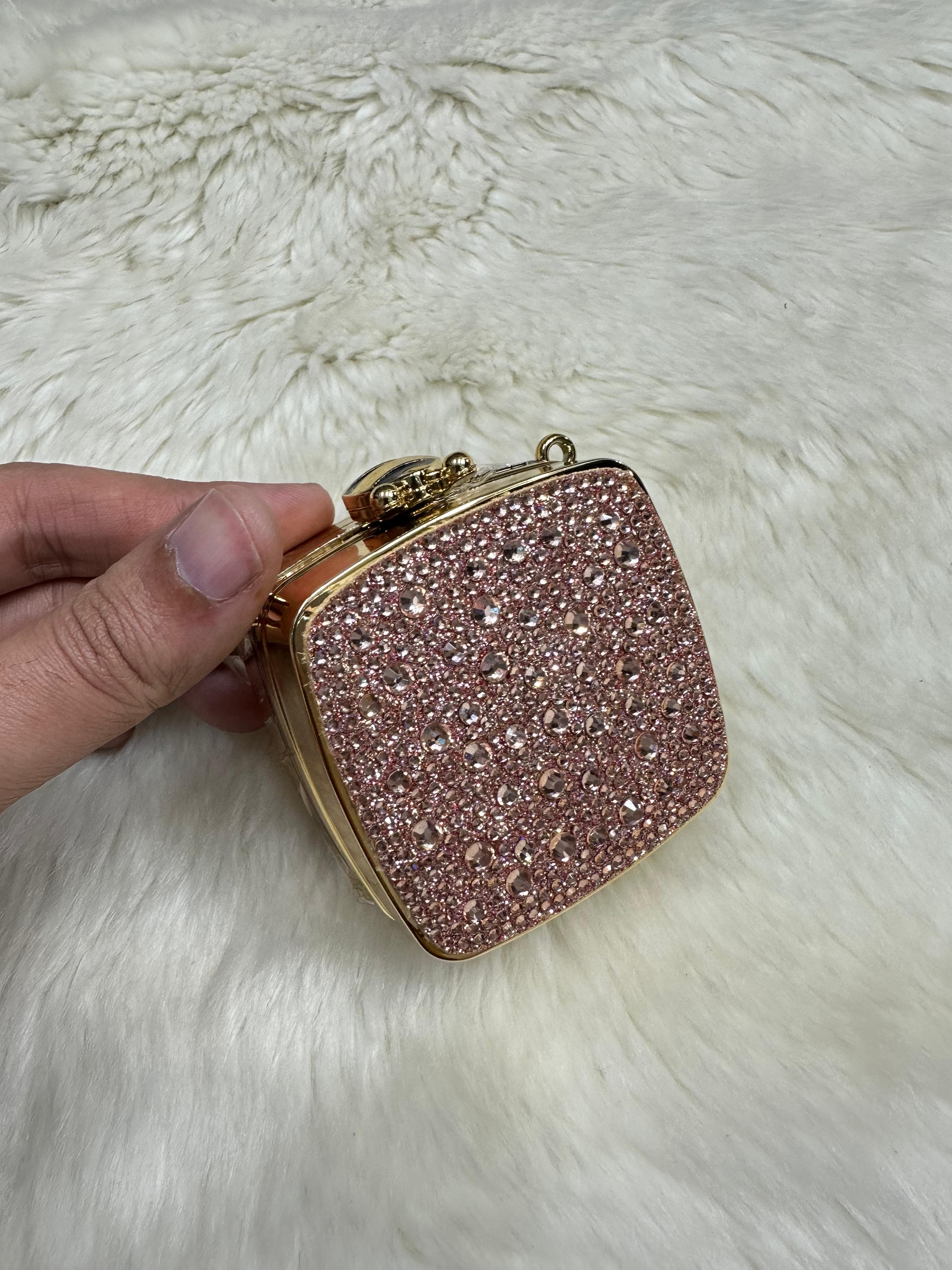 Crystal Clutch Box Pink